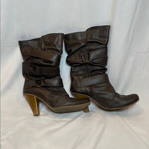 Brown Leather Women's Boots